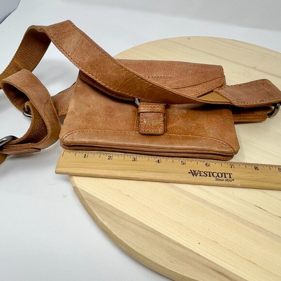 Spikes & Sparrow Leather Hip Bag Brandy Cognac - Picture 10 of 11